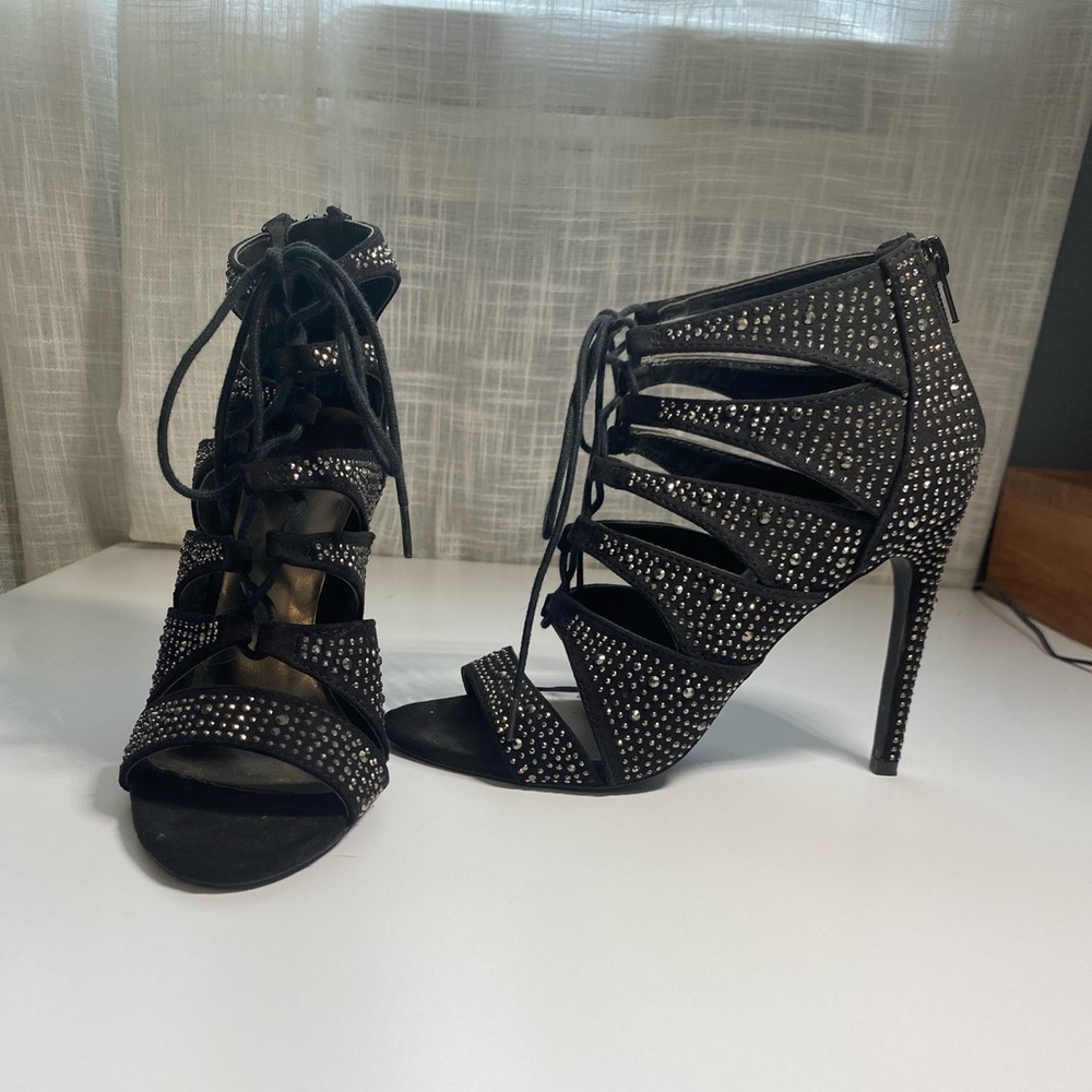 Madden Girl Rhinestone Heels